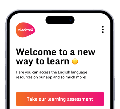 Adaptwell app on iPhone