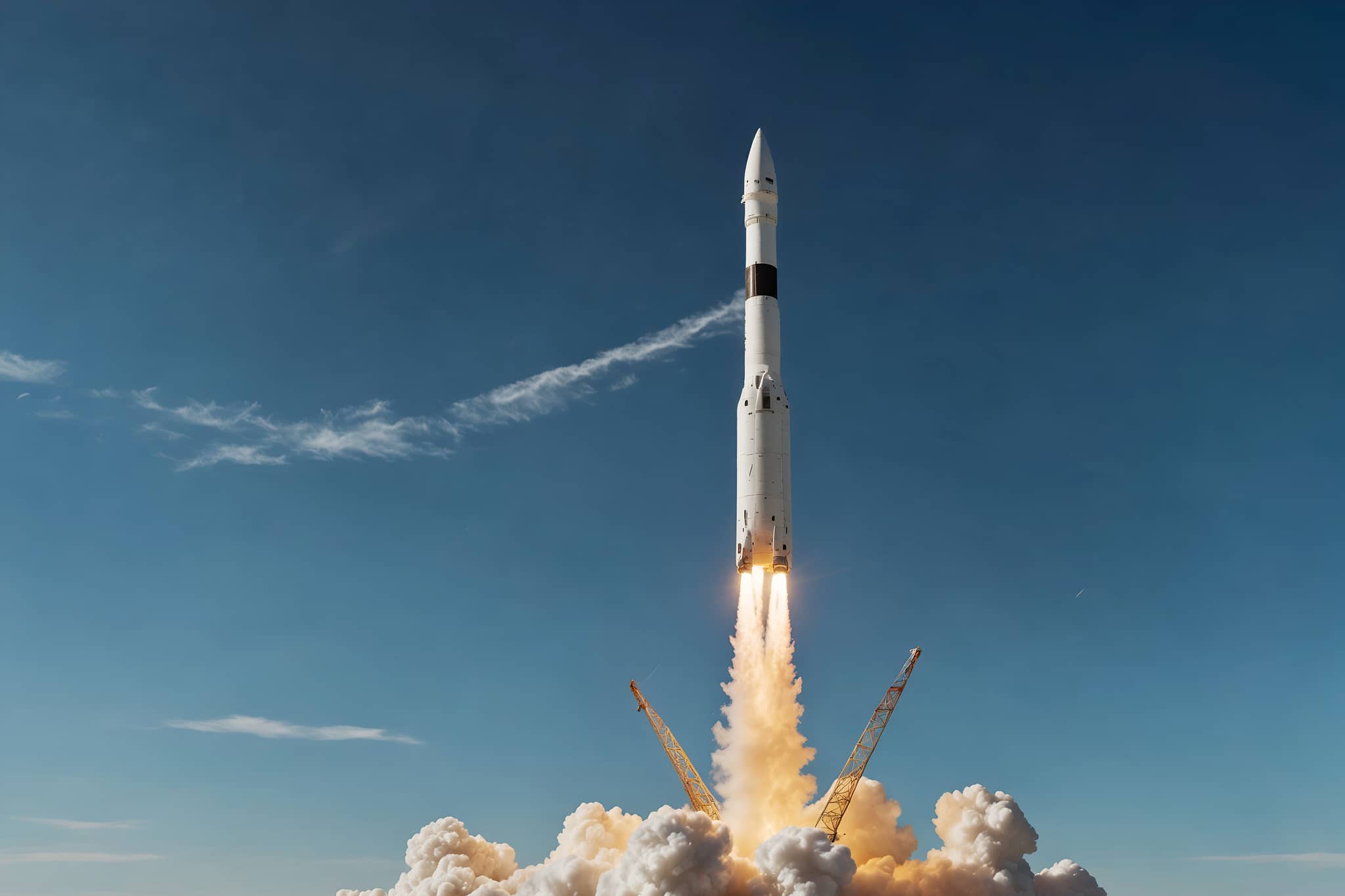 Rocket Launching from docking bay