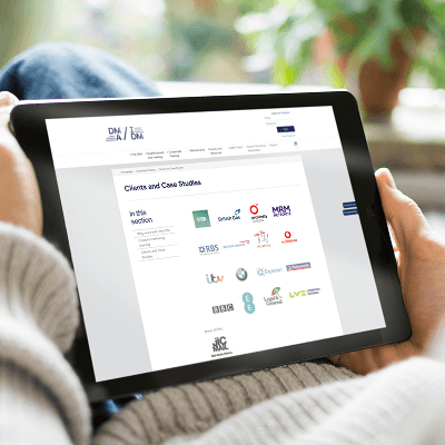 DMA website on ipad