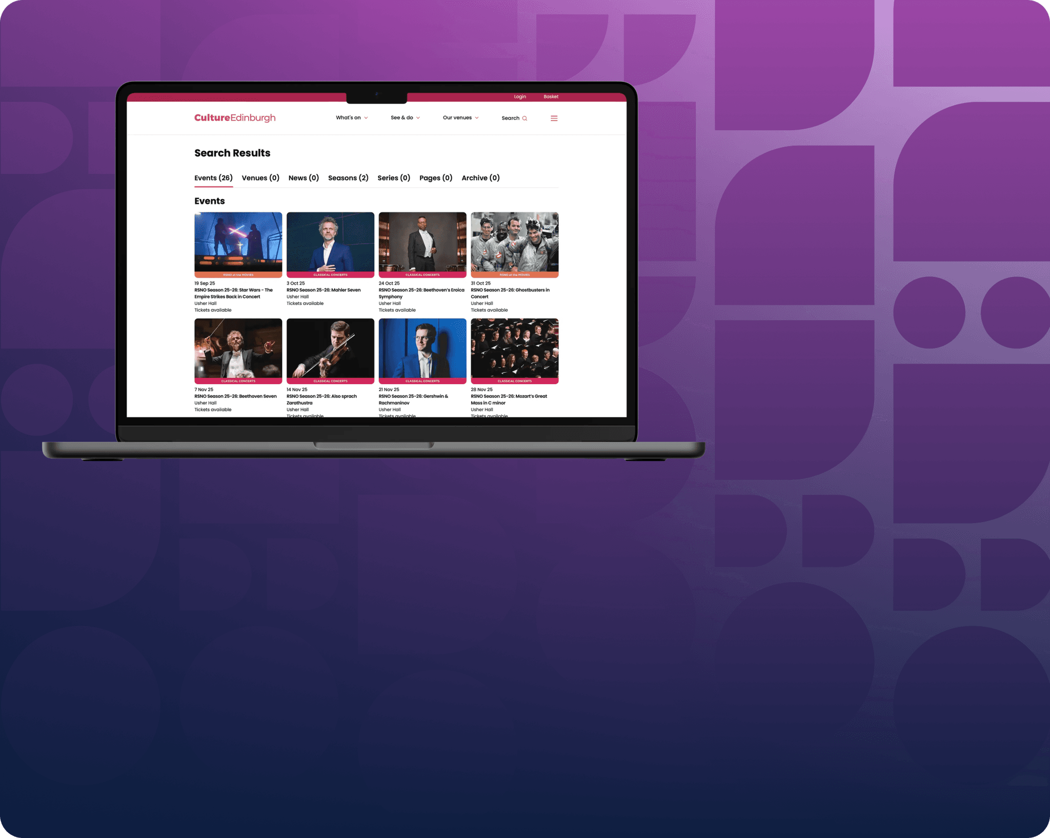 Arch website services header tablet