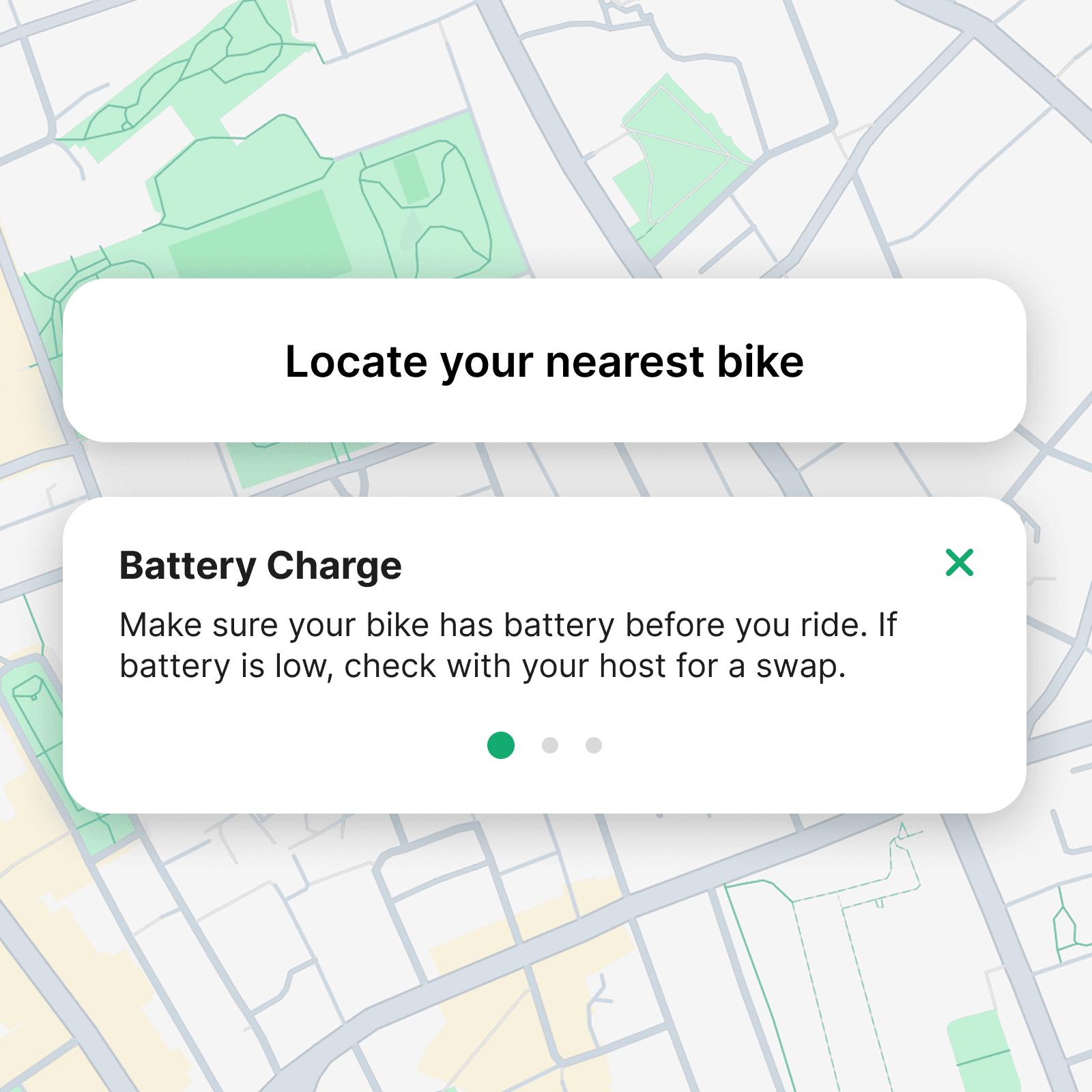 Our bike app locate your nearest bike