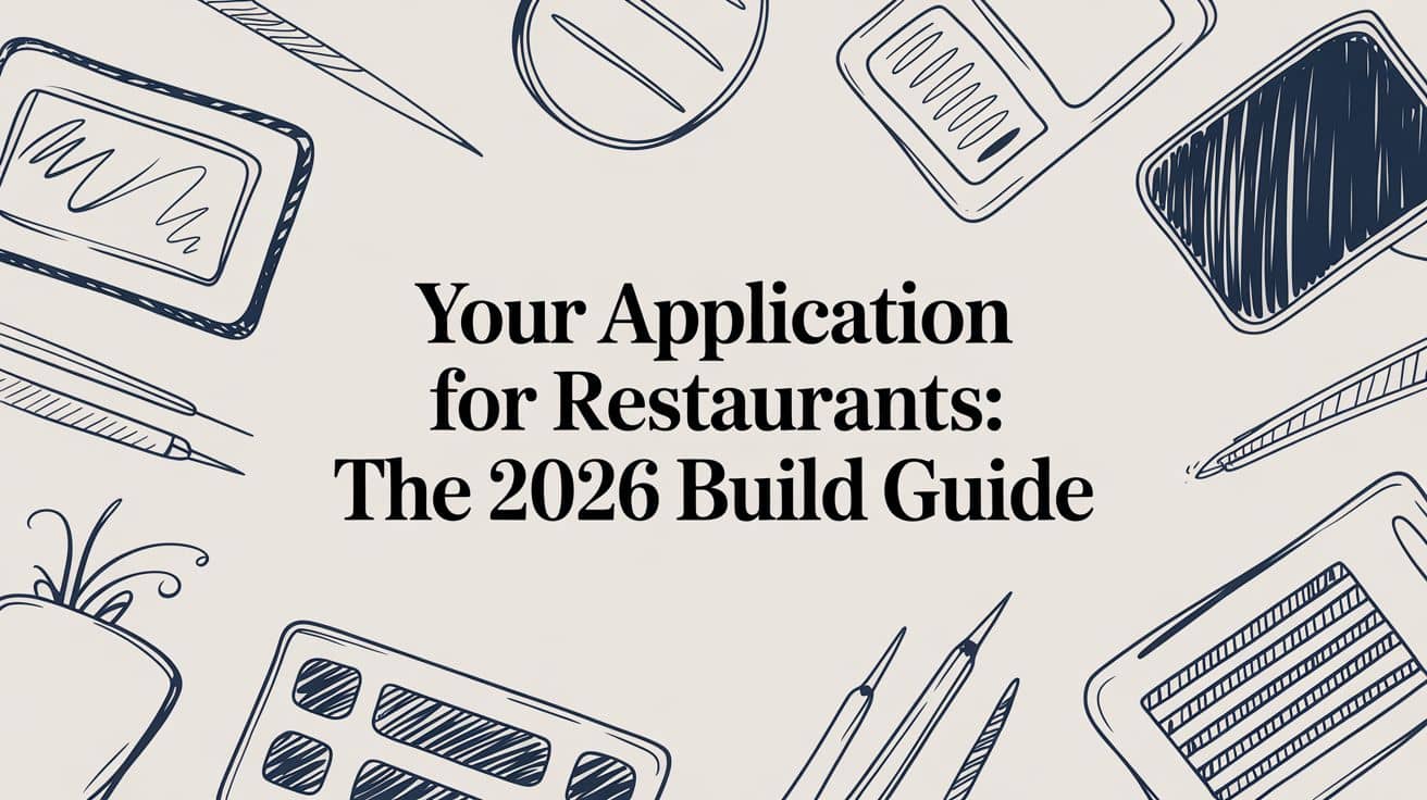 Your Application for Restaurants: The 2026 Build Guide