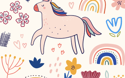 Cartoon unicorn