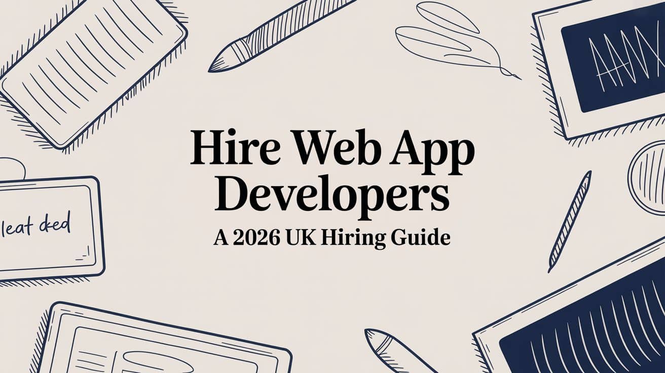 Hire Web App Developers A 2026 UK Hiring Guide