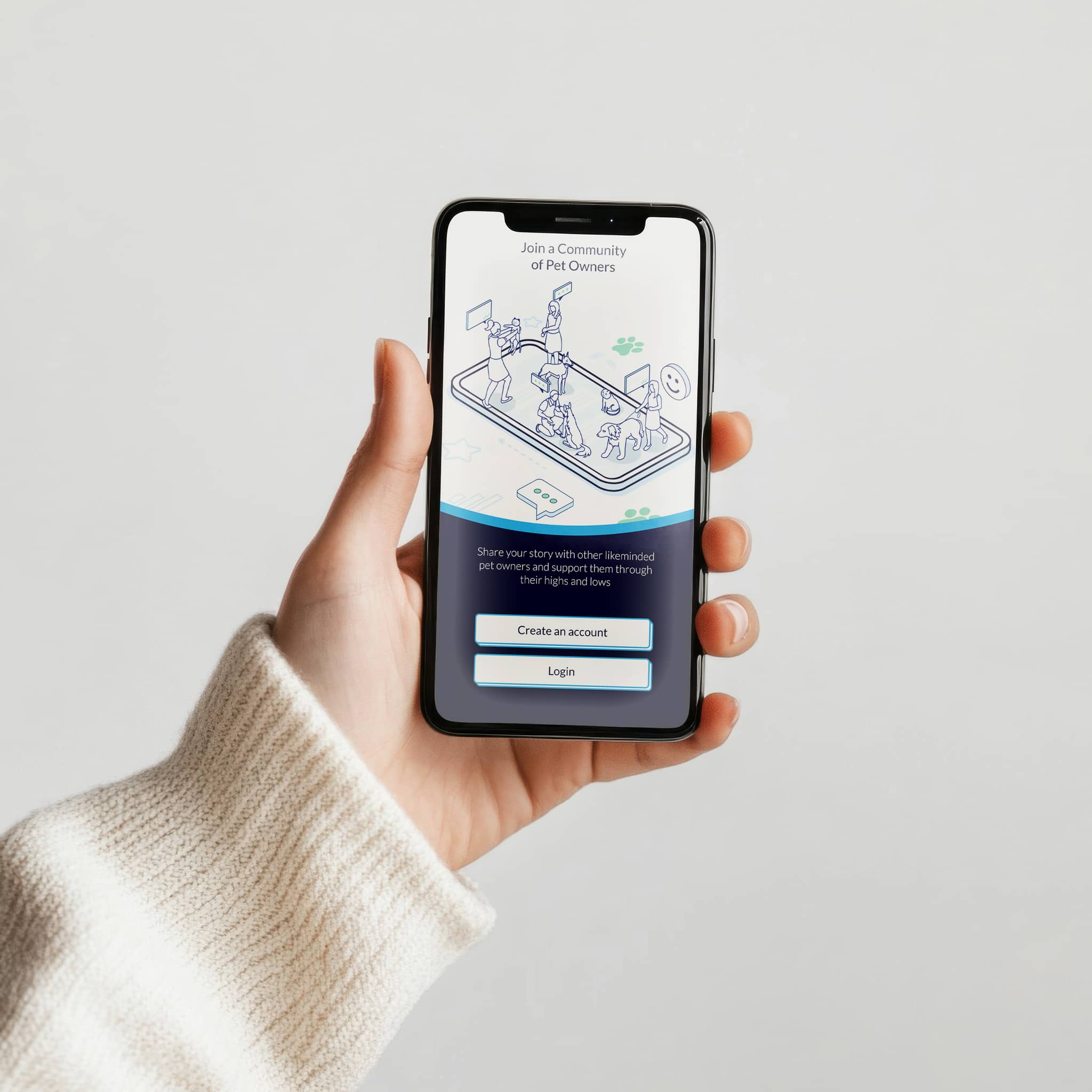 PLASID app being used on an iphone