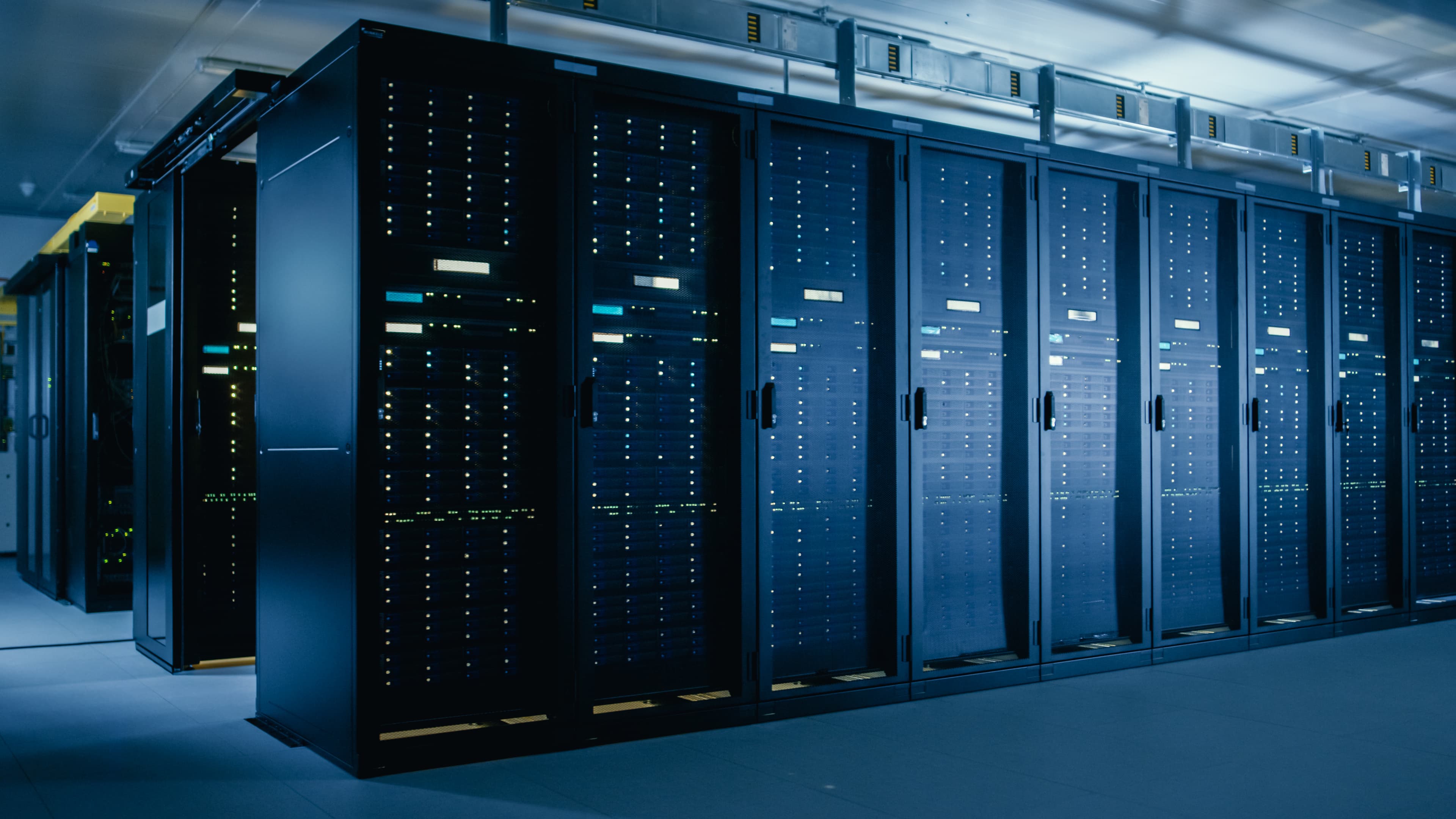 Servers in a room
