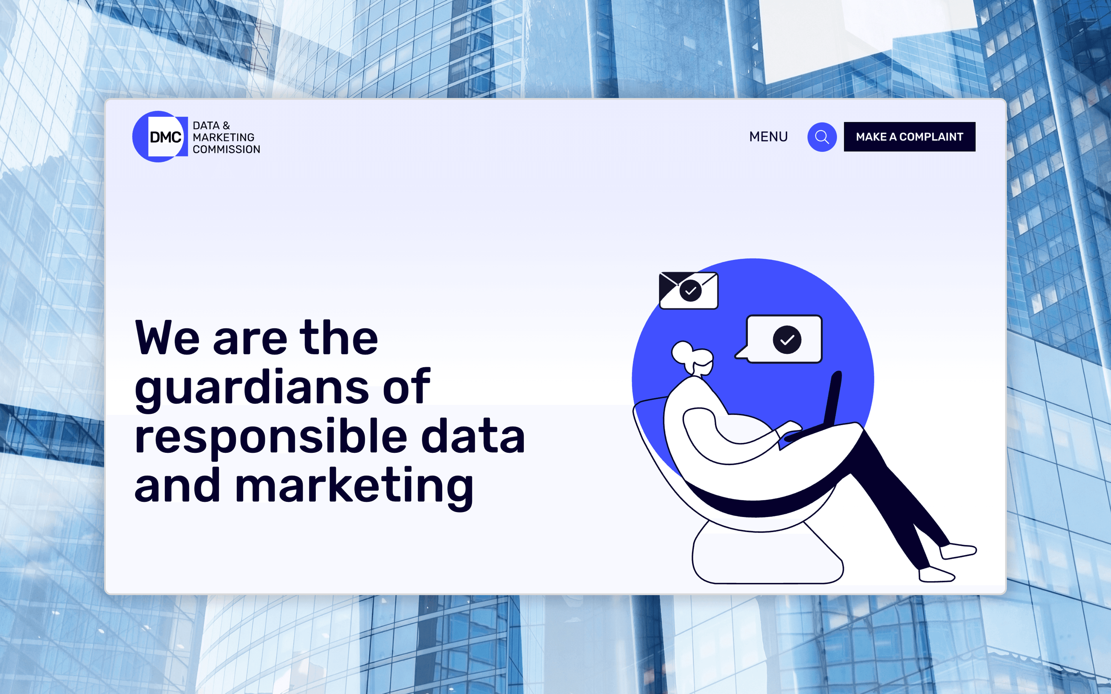 DM Commission Website Case Study Hero Banner