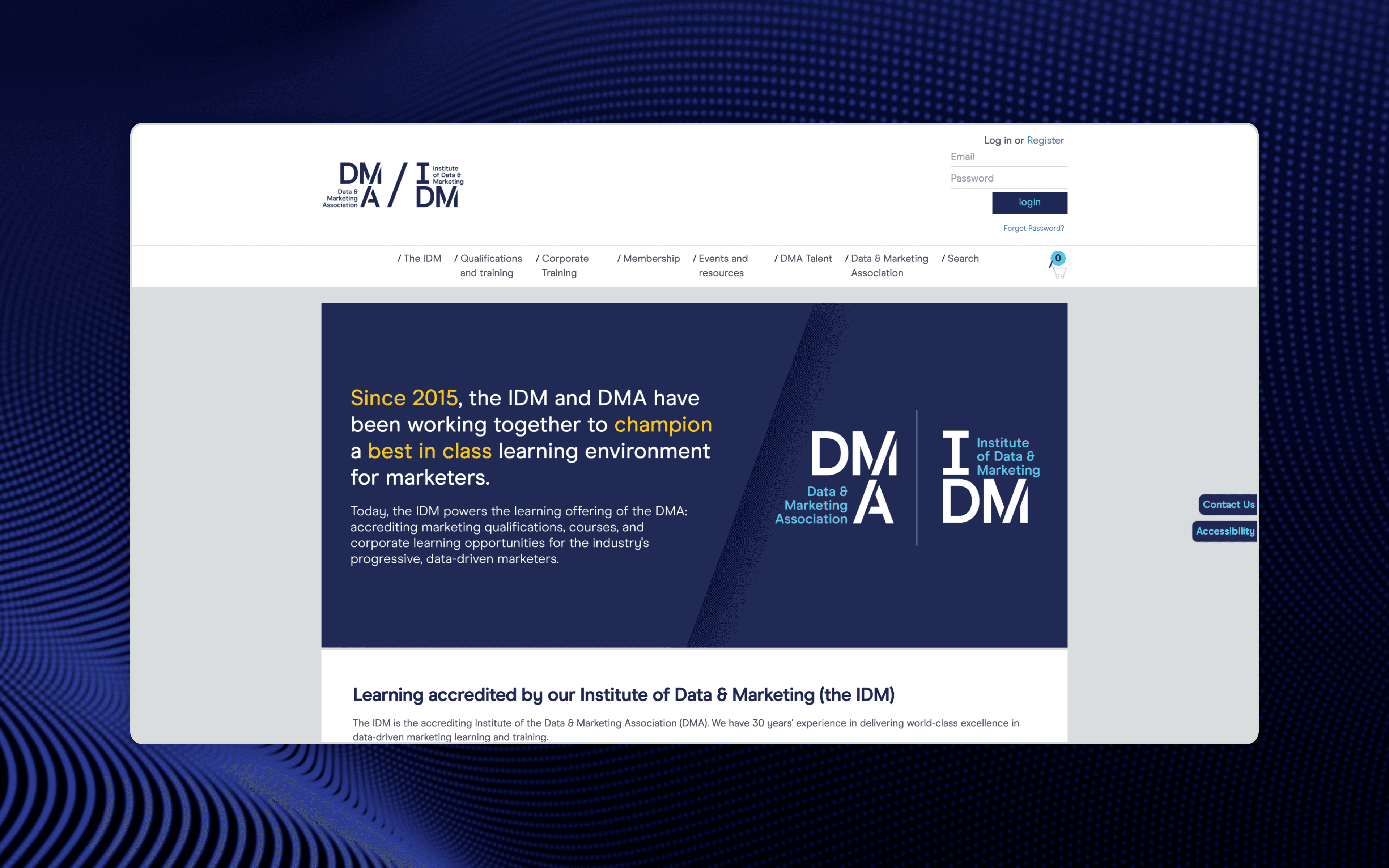 DMA Website Banner