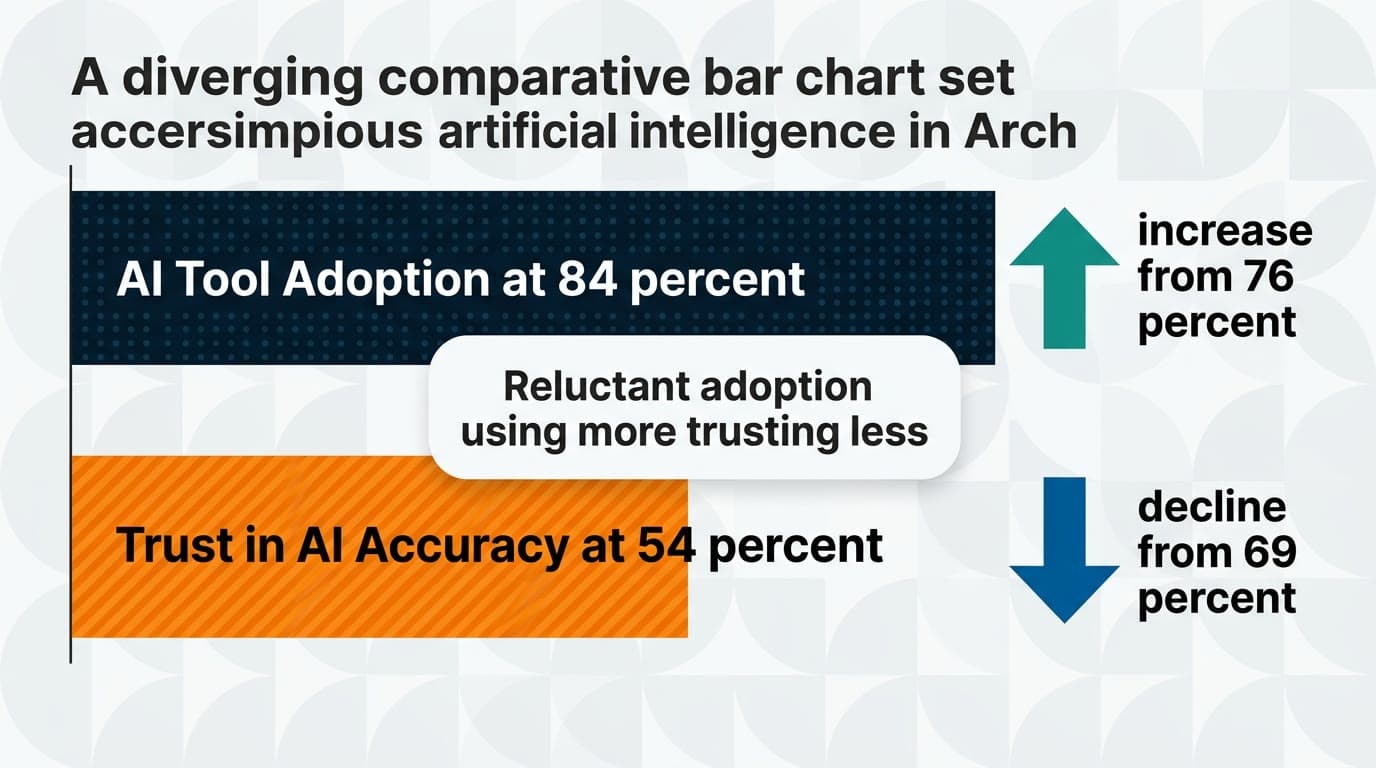 ai adoption bar chart which diverges