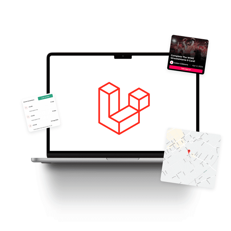 Laravel icon on macbook