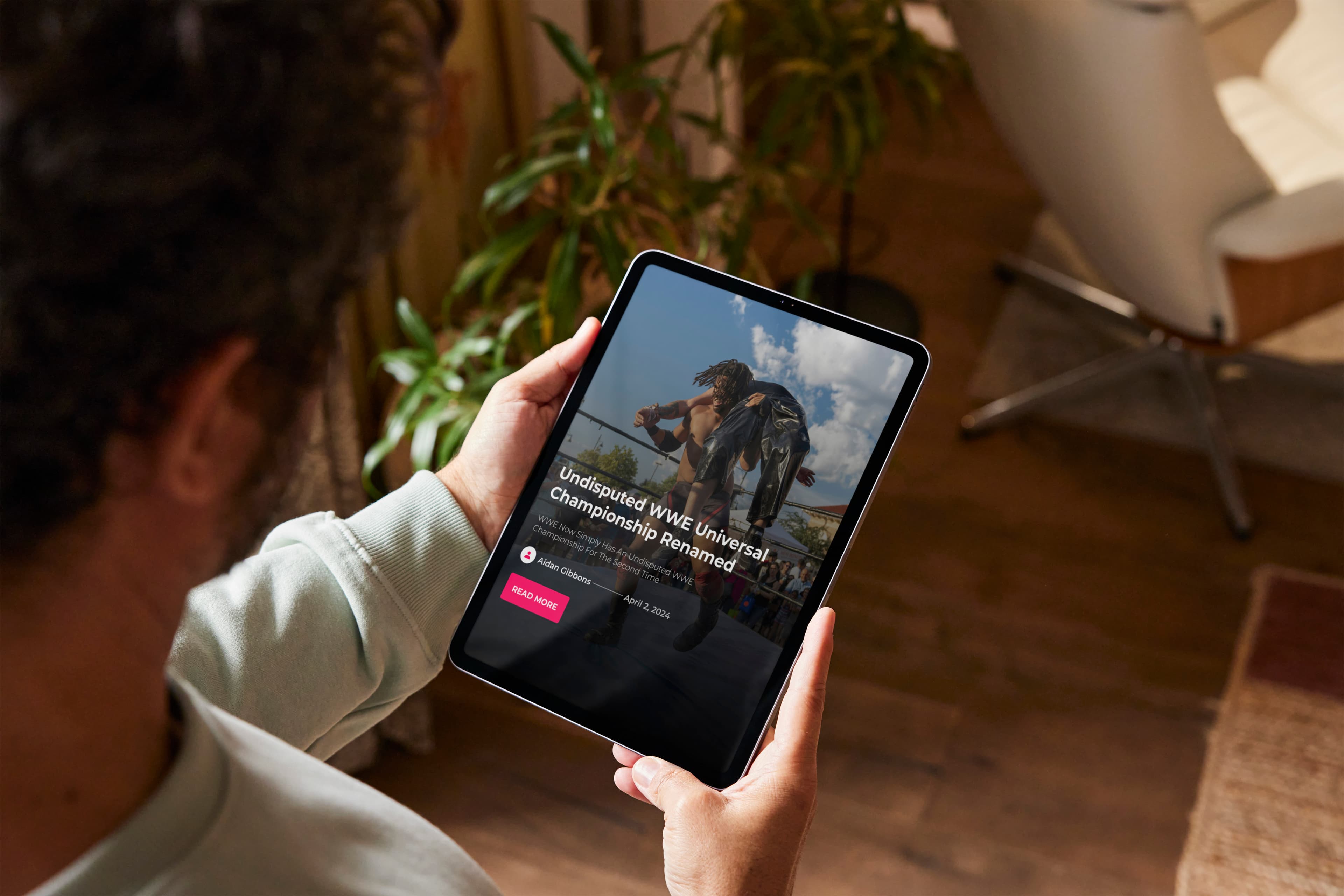 A person using the cultaholic website on an ipad