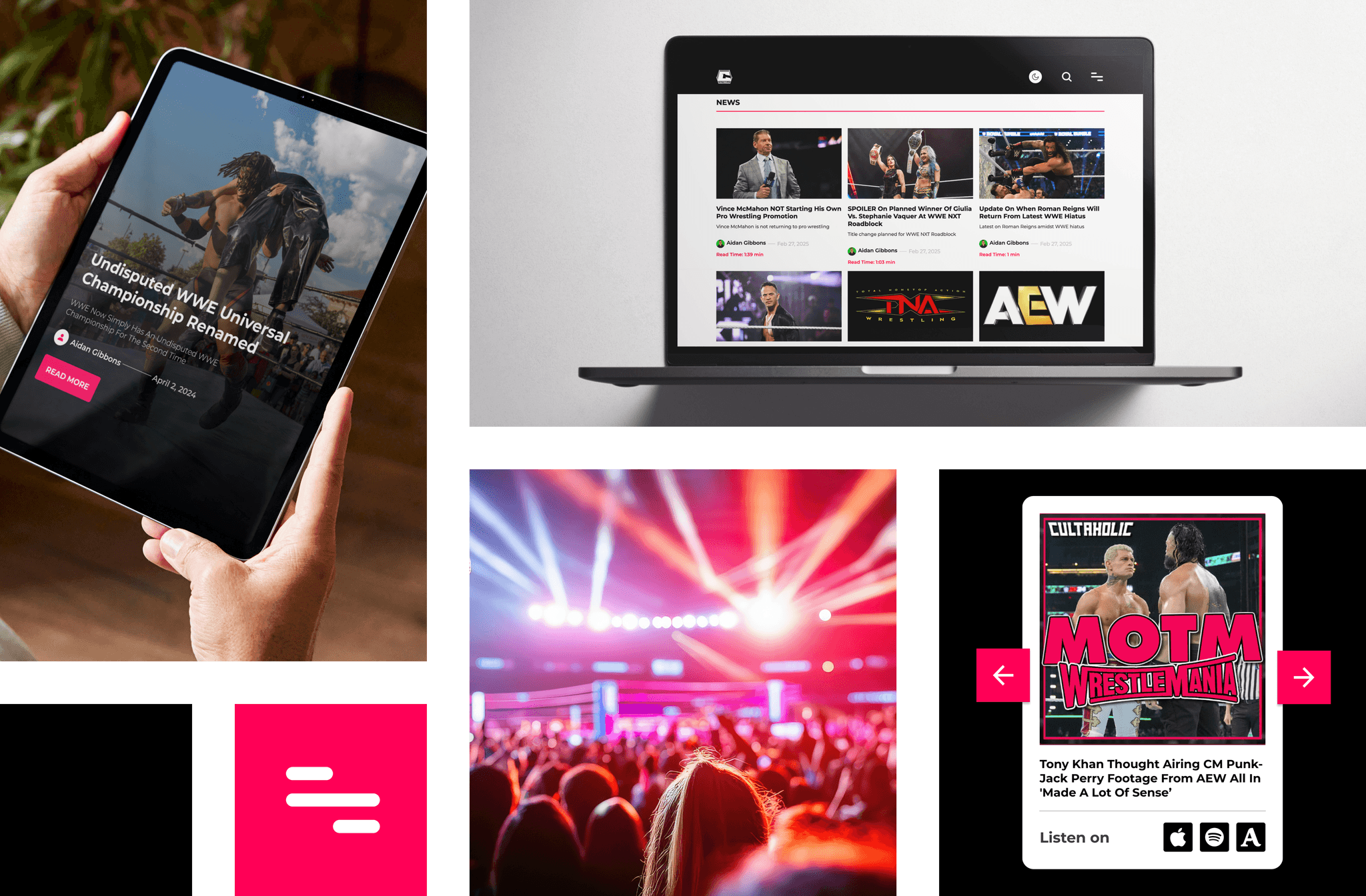Cultaholic Website Elements