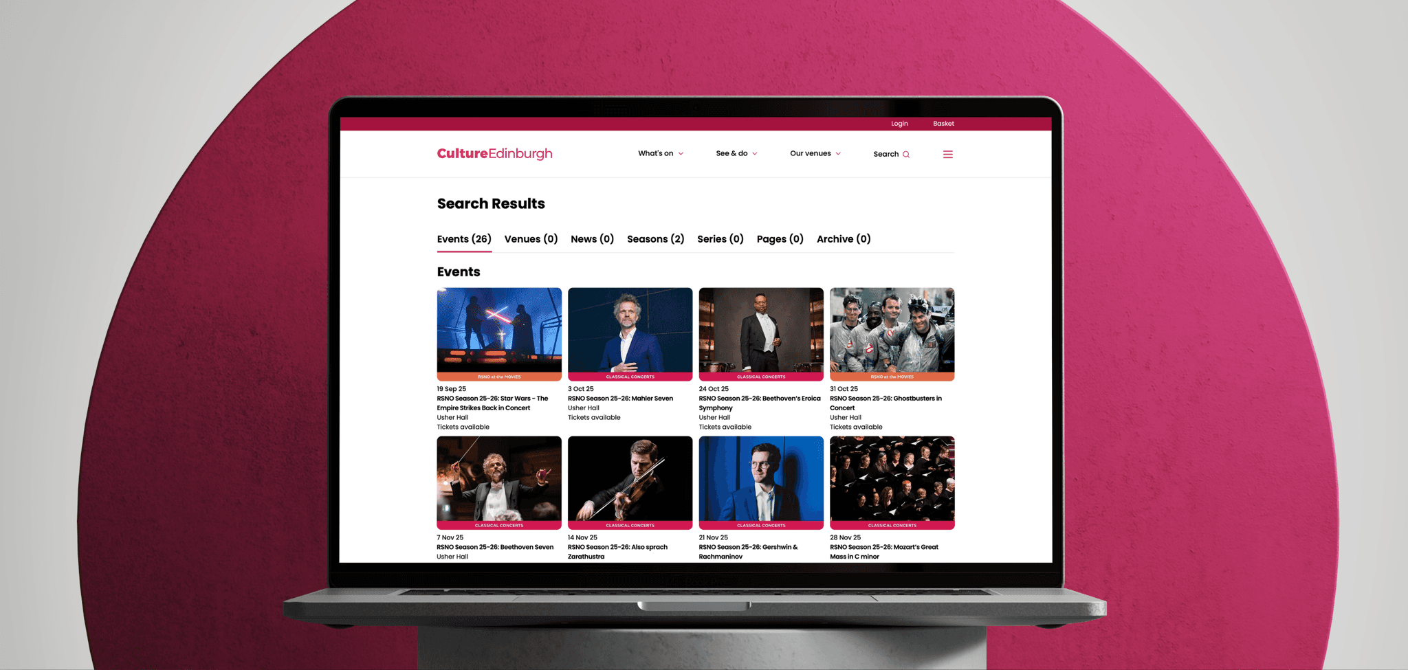 Culture Edinburgh Venue selection