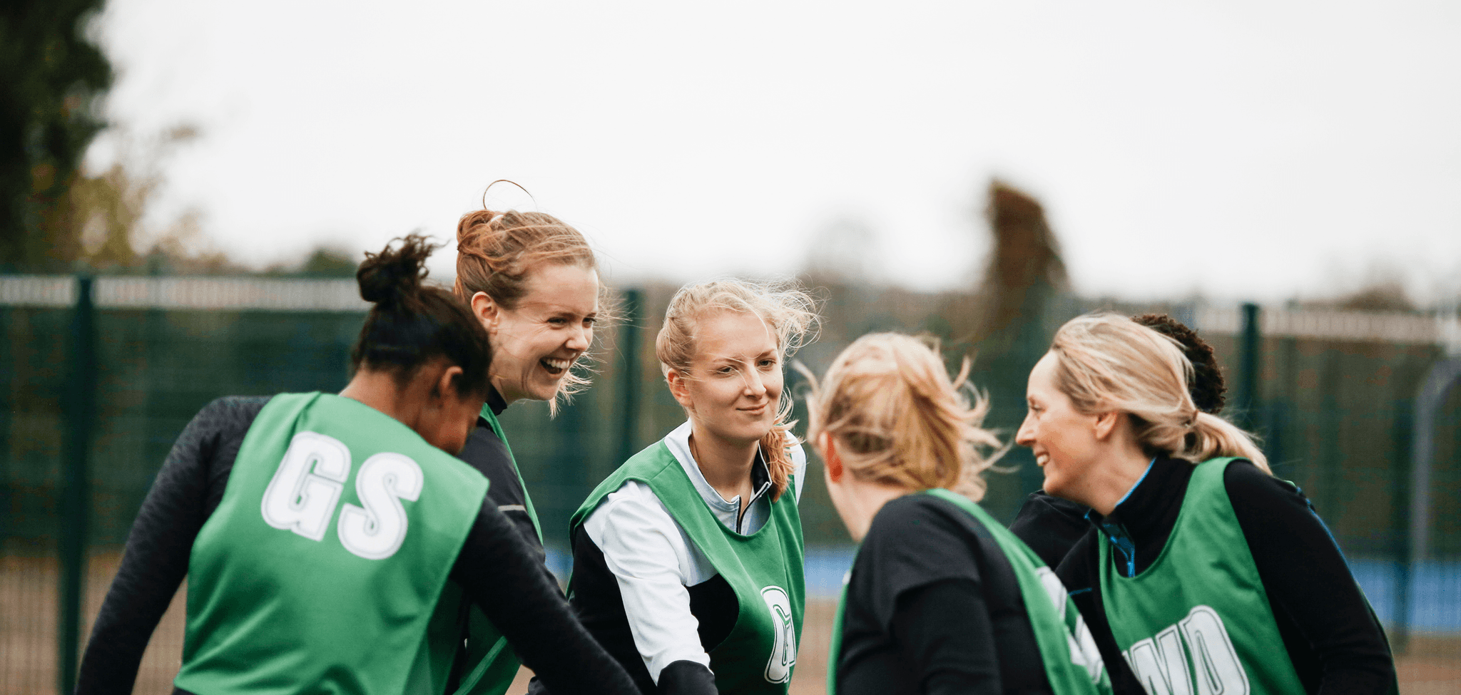 girls playing on a football team