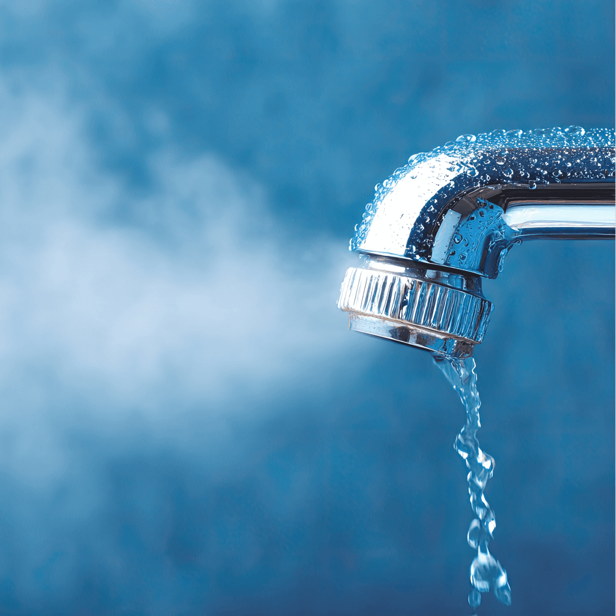 H2OiQ Web application a tap with water coming out of it
