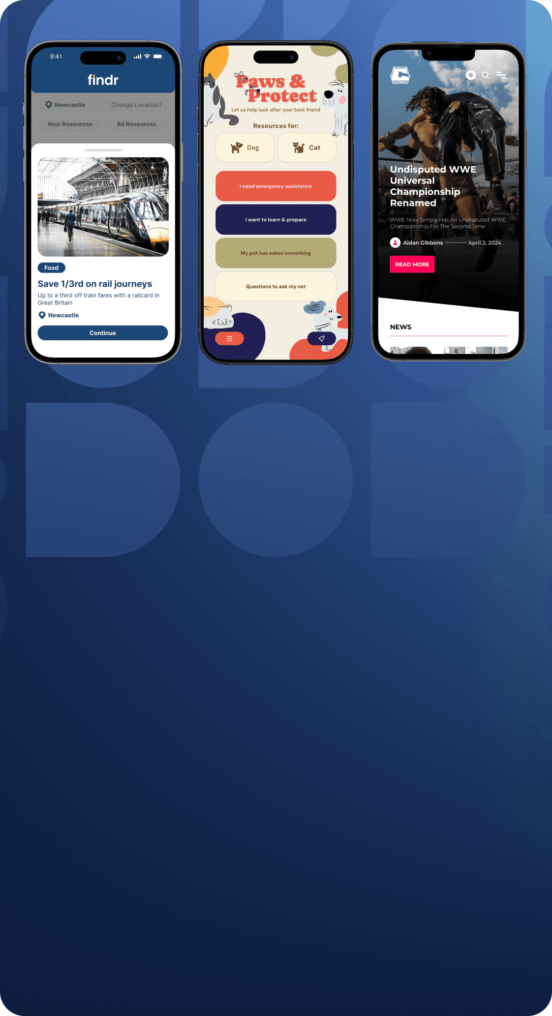 Our Work Mobile Header