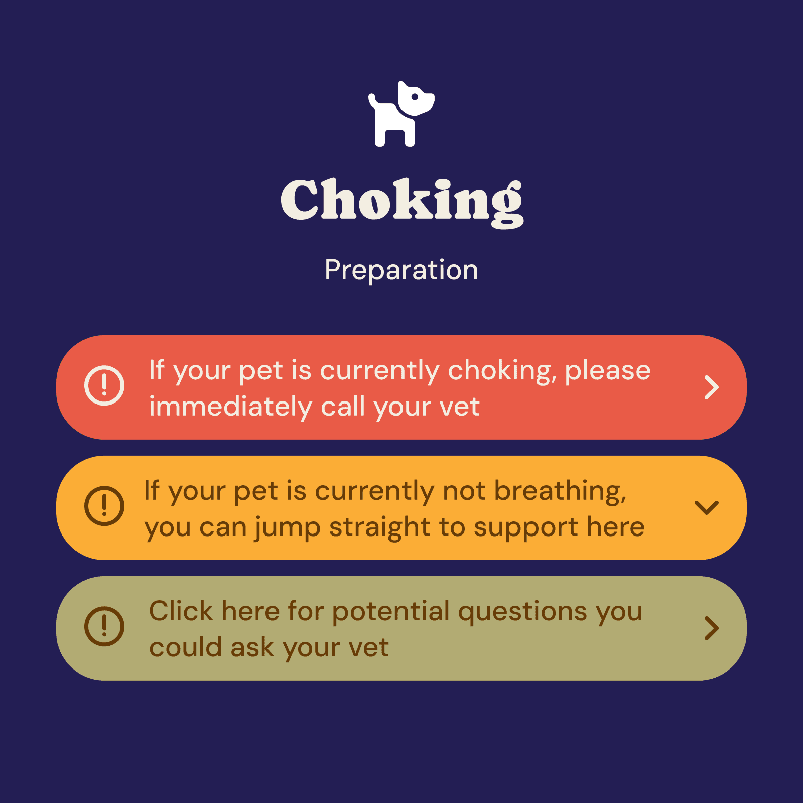 Paws and protect app elements