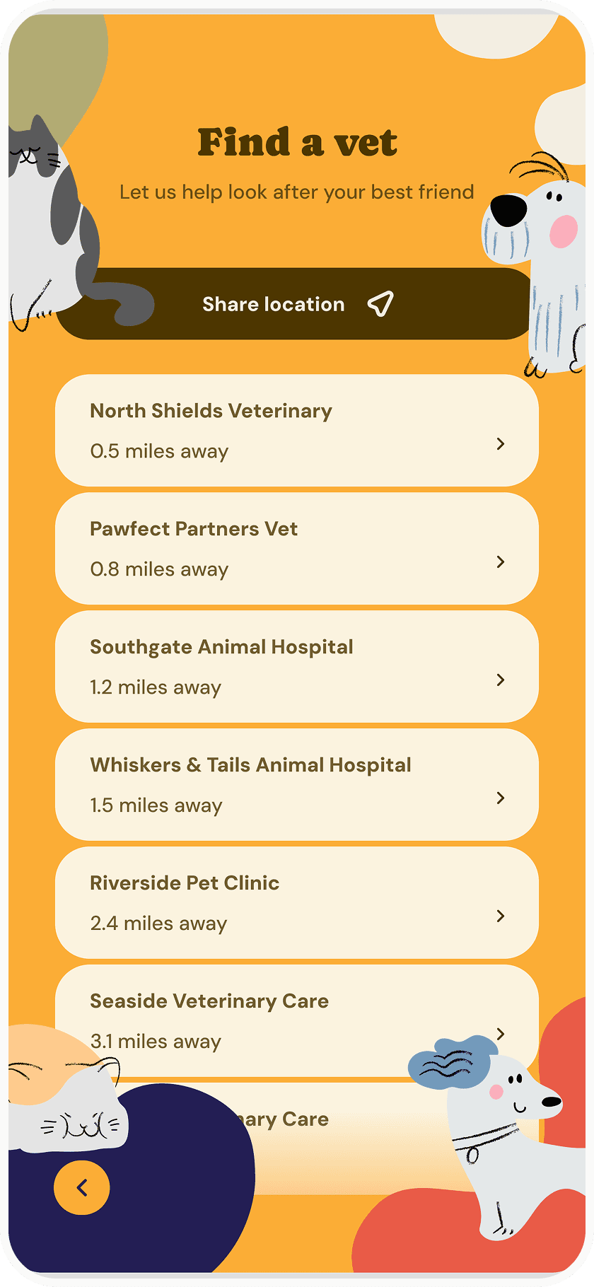 Paws and protect find a vet