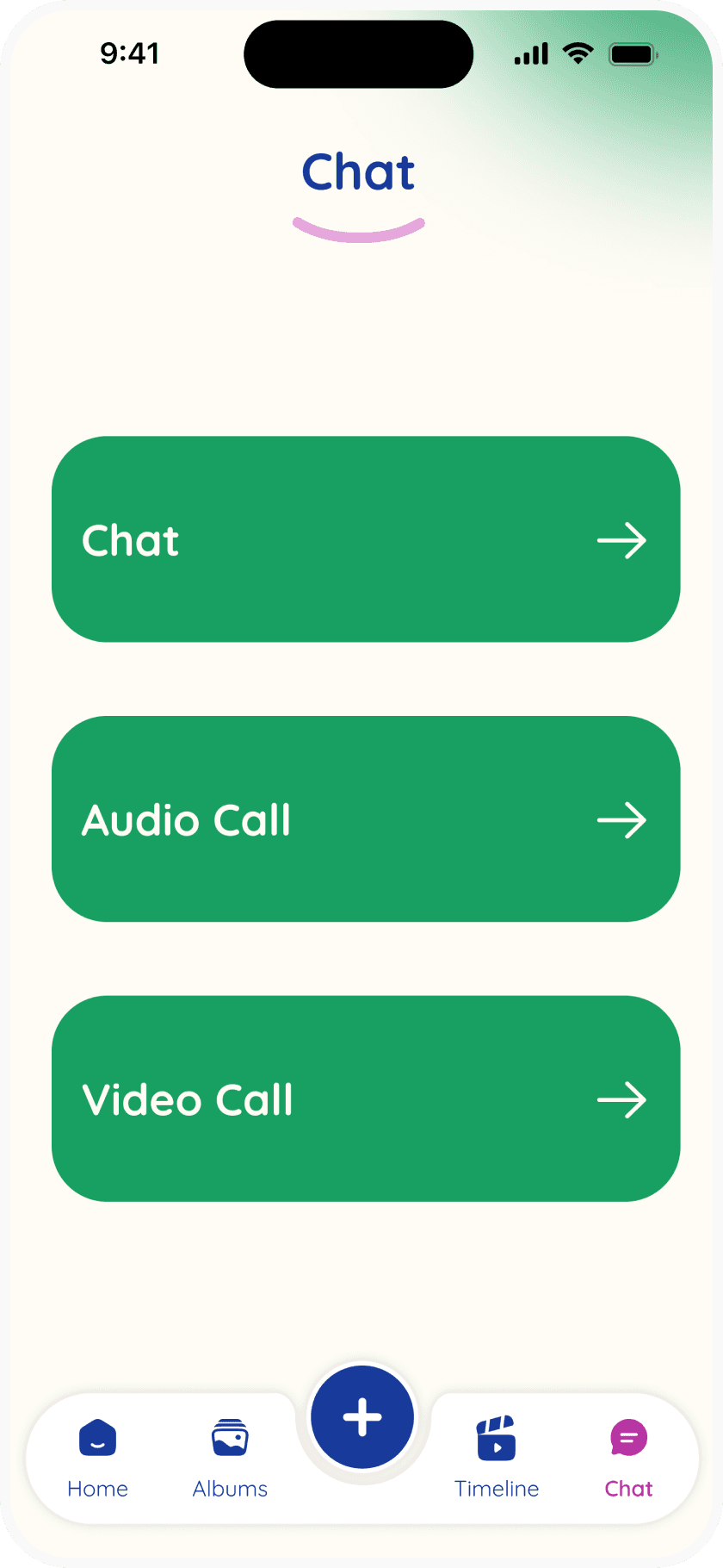 Peggi mobile app contact options
