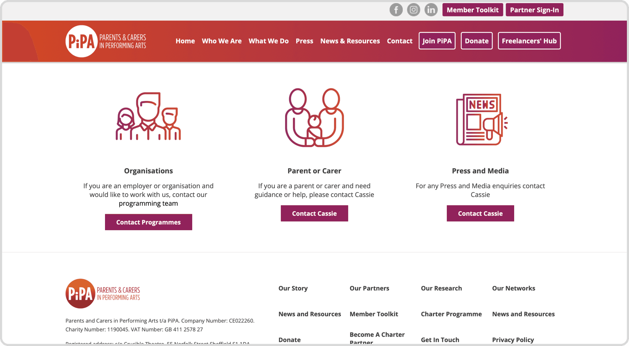 Pipa website image