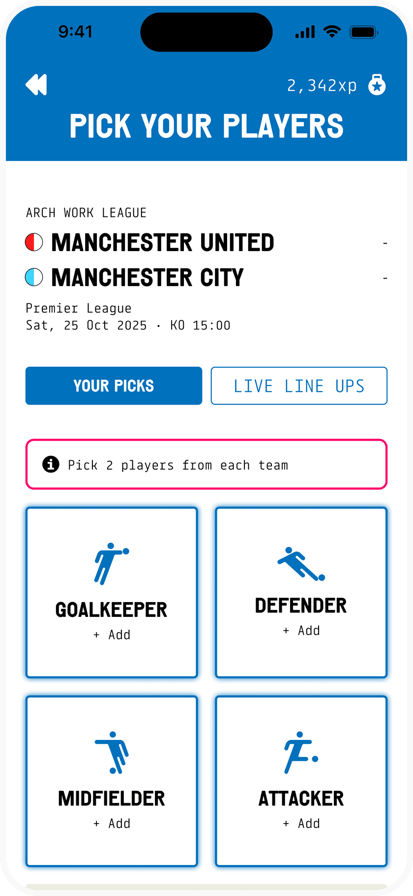 Select players