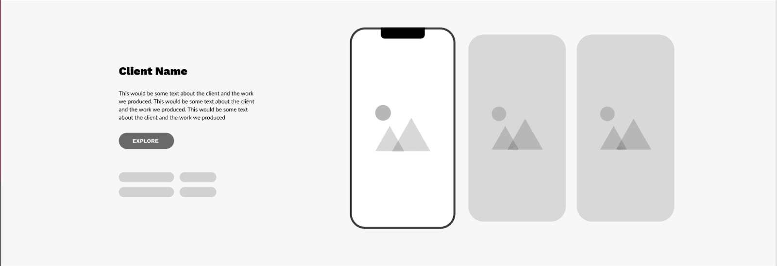 Old arch website wireframes 2