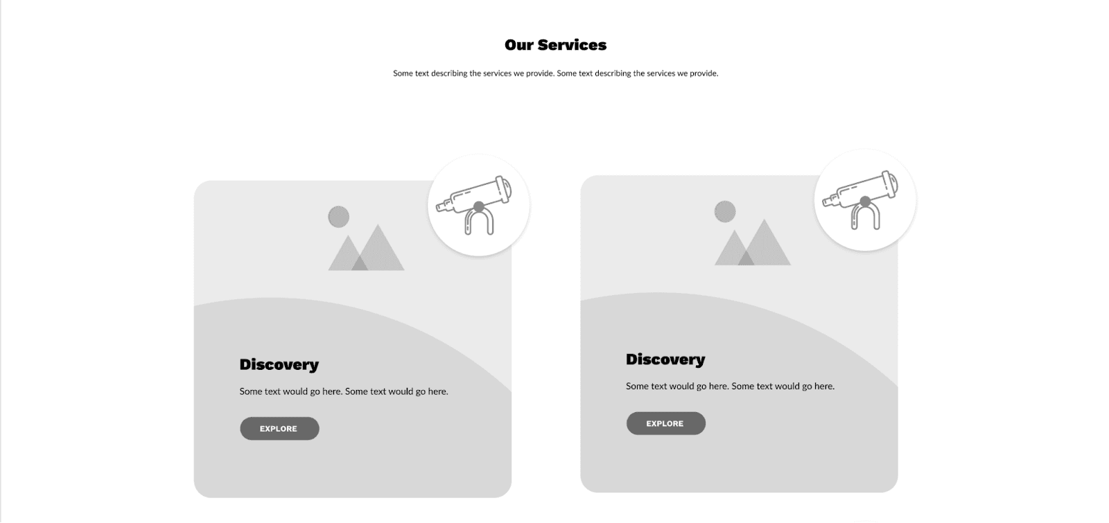 Old arch website wireframes