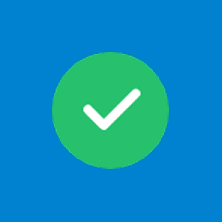 Super spellers green tick icon