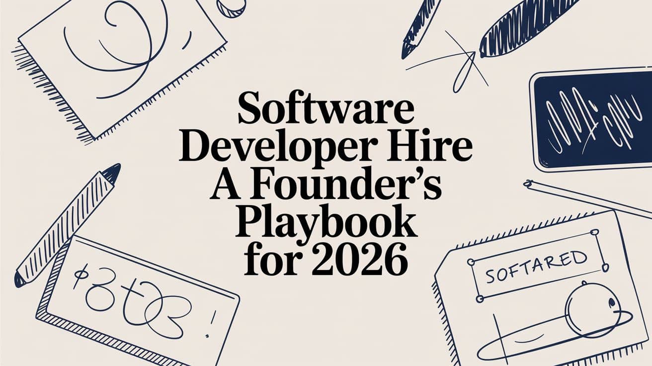 Software Developer Hire A Founder's Playbook for 2026